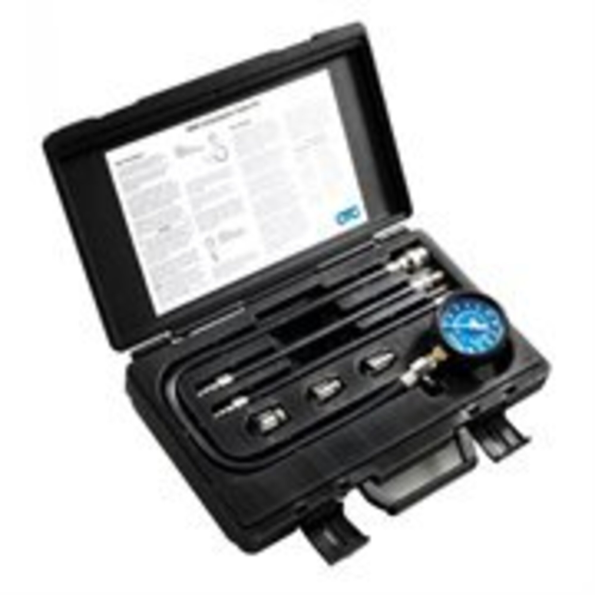 OTC Compression Tester Kit for Gasoline Engines — 25in. Flex Hose, 0-300 PSI, 0-2100 kPa, Model# 5606